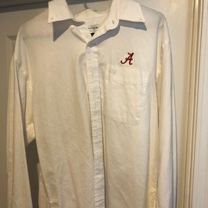 Men’s Alabama script A button down dress shirt